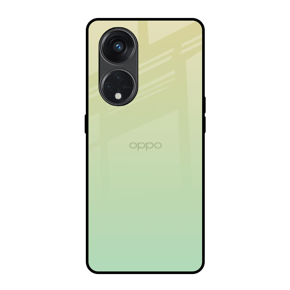 Mint Green Gradient Oppo Reno8T 5G Glass Back Cover Online