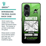 Zoro Wanted Glass Case for Oppo Reno8T 5G