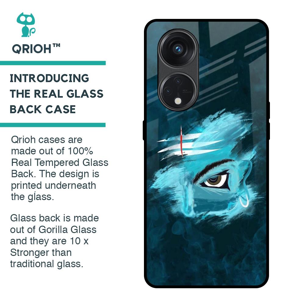 Power Of Trinetra Glass Case For Oppo Reno8T 5G