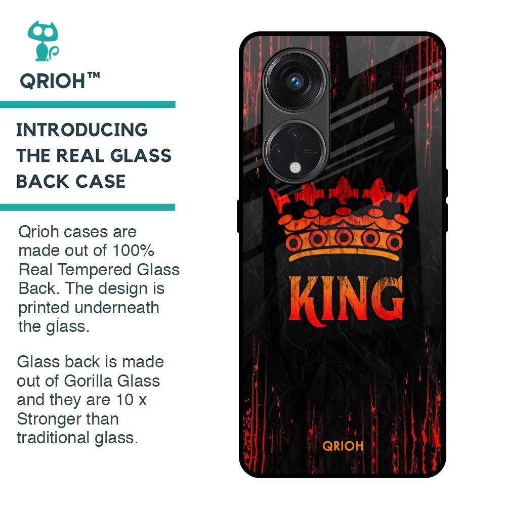 Royal King Glass Case for Oppo Reno8T 5G