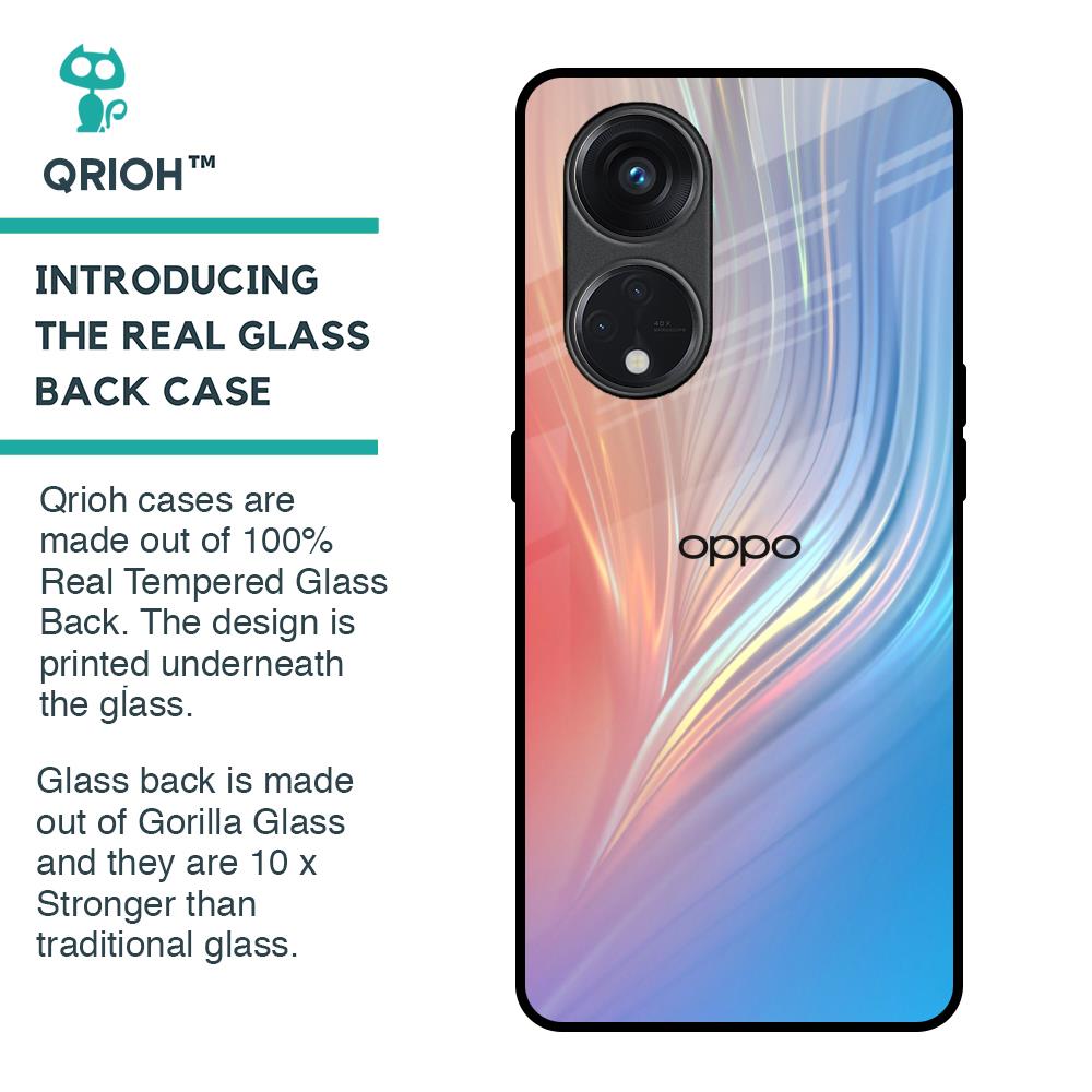Mystic Aurora Glass Case for Oppo Reno8T 5G