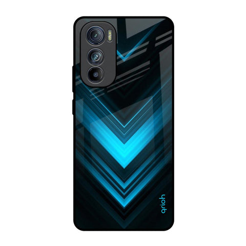 Vertical Blue Arrow Motorola Edge 30 Glass Back Cover Online