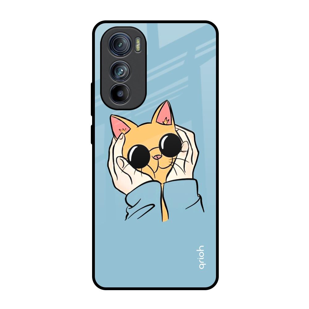 Adorable Cute Kitty Motorola Edge 30 Glass Back Cover Online