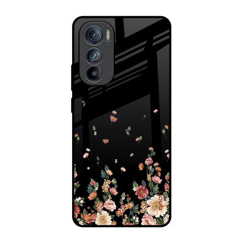 Floating Floral Print Motorola Edge 30 Glass Back Cover Online