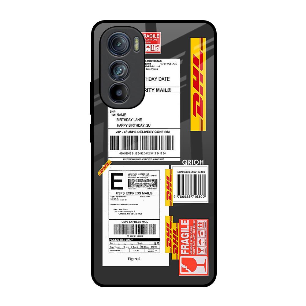 Cool Barcode Label Motorola Edge 30 Glass Back Cover Online