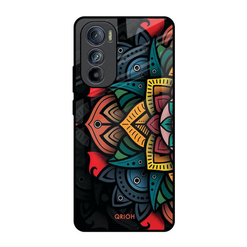 Retro Gorgeous Flower Motorola Edge 30 Glass Back Cover Online