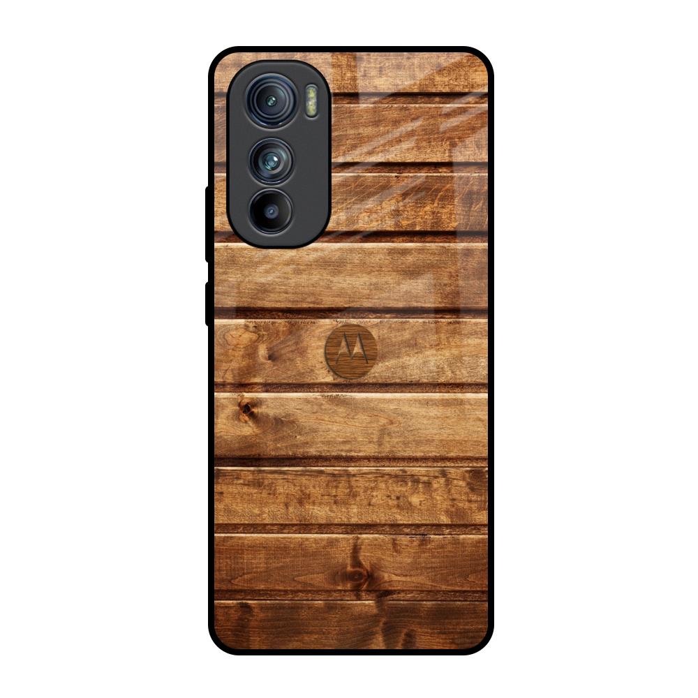 Wooden Planks Motorola Edge 30 Glass Back Cover Online