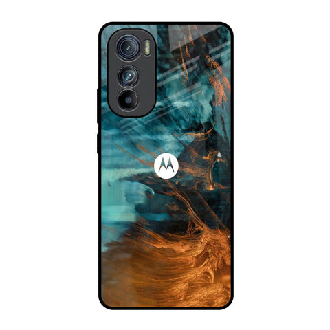 Golden Splash Motorola Edge 30  Glass Back Cover Online