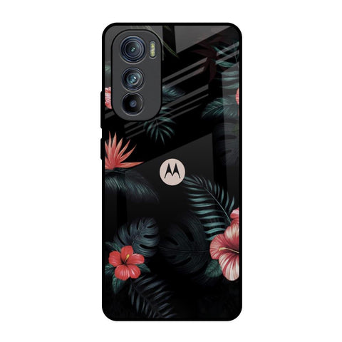 Tropical Art Flower Motorola Edge 30  Glass Back Cover Online