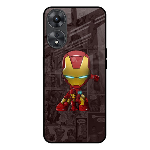 Angry Baby Super Hero Oppo A58 5G Glass Back Cover Online