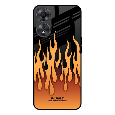 Fire Flame Oppo A58 5G Glass Back Cover Online