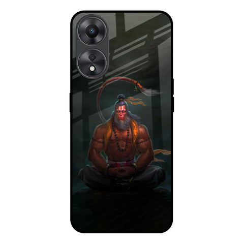 Lord Hanuman Animated Oppo A58 5G Glass Back Cover Online