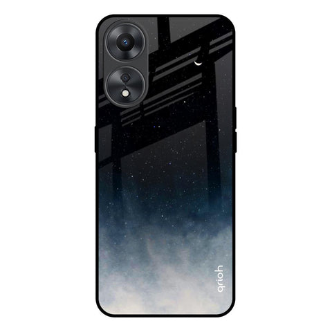 Black Aura Oppo A58 5G Glass Back Cover Online