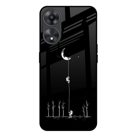 Catch the Moon Oppo A58 5G Glass Back Cover Online