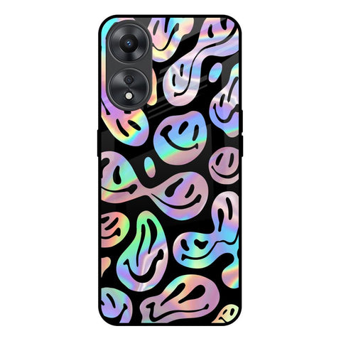 Acid Smile Oppo A58 5G Glass Back Cover Online