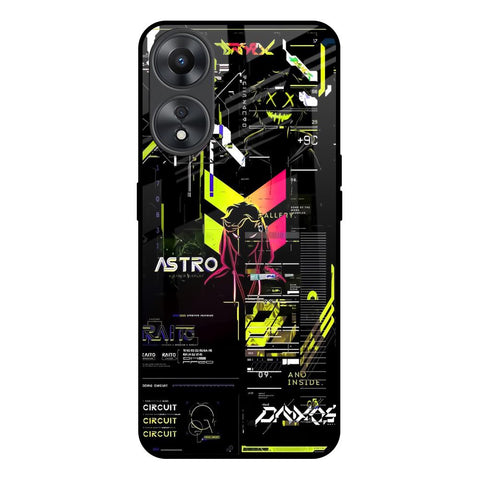 Astro Glitch Oppo A58 5G Glass Back Cover Online