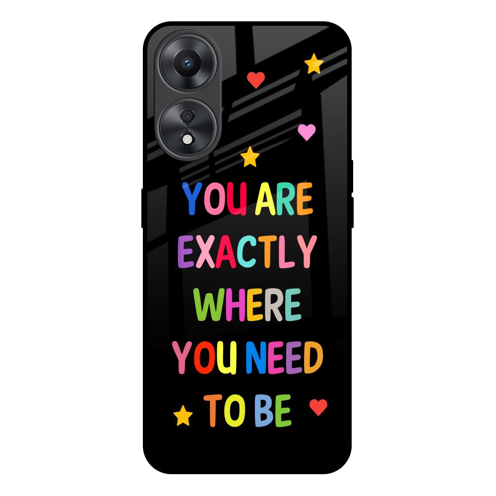 Magical Words Oppo A58 5G Glass Back Cover Online