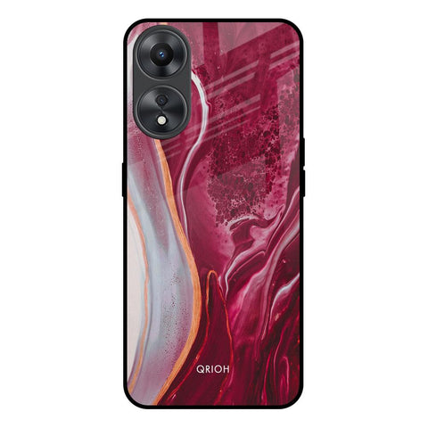 Crimson Ruby Oppo A58 5G Glass Back Cover Online