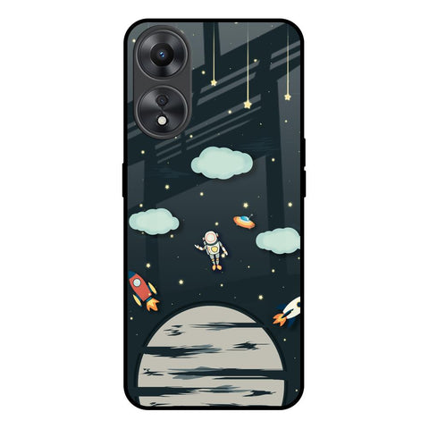 Astronaut Dream Oppo A58 5G Glass Back Cover Online