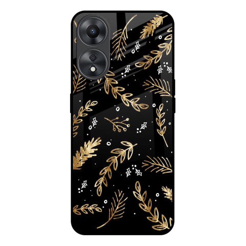 Autumn Leaves Oppo A58 5G Glass Back Cover Online
