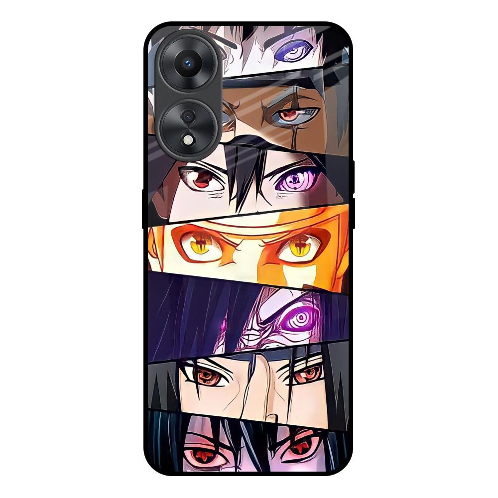 Anime Eyes Oppo A58 5G Glass Back Cover Online