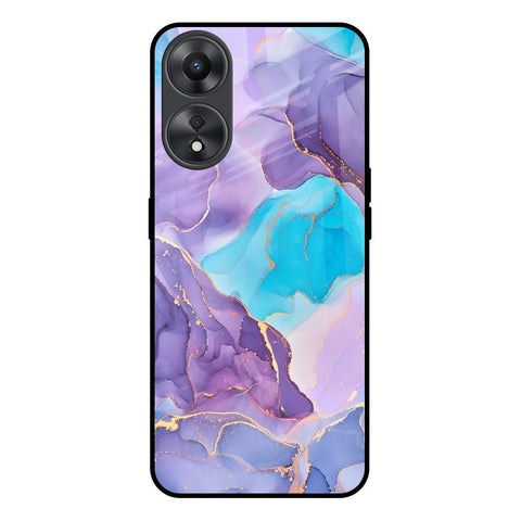 Alcohol ink Marble Oppo A58 5G Glass Back Cover Online