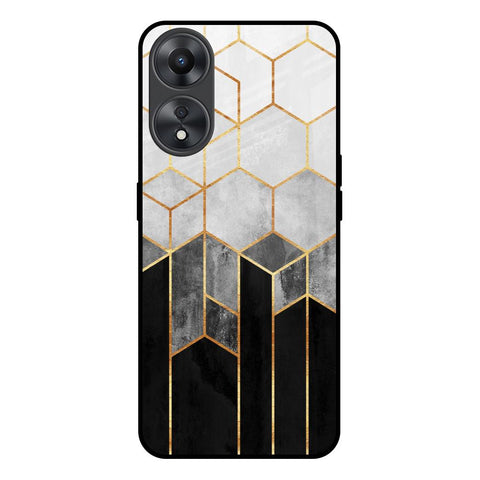 Tricolor Pattern Oppo A58 5G Glass Back Cover Online