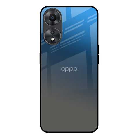 Blue Grey Ombre Oppo A58 5G Glass Back Cover Online