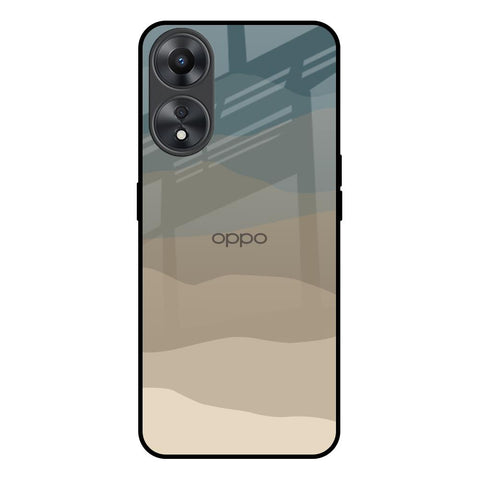Abstract Mountain Pattern Oppo A58 5G Glass Back Cover Online