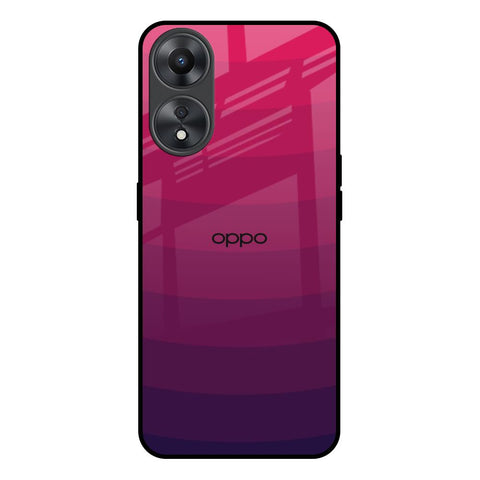 Wavy Pink Pattern Oppo A58 5G Glass Back Cover Online