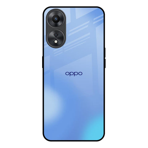 Vibrant Blue Texture Oppo A58 5G Glass Back Cover Online