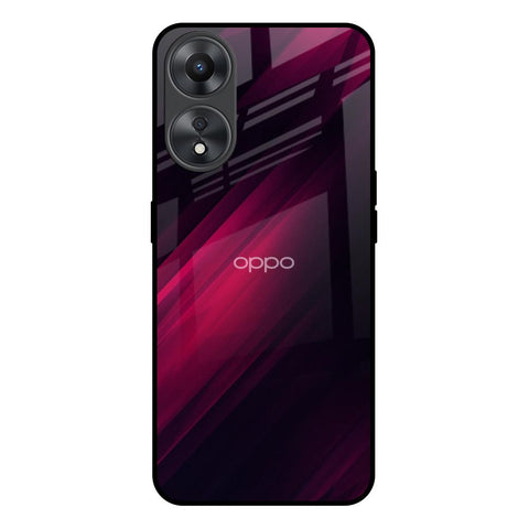 Razor Black Oppo A58 5G Glass Back Cover Online