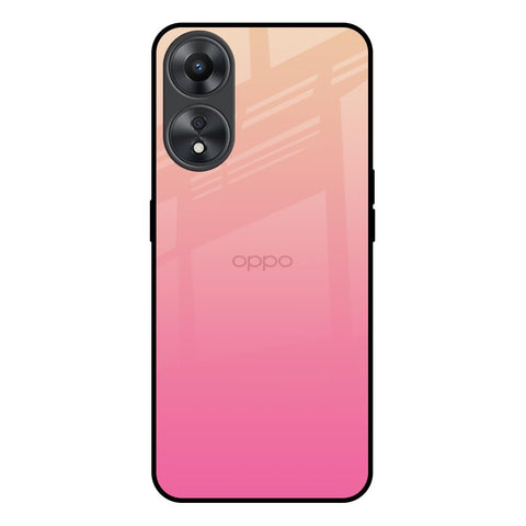 Pastel Pink Gradient Oppo A58 5G Glass Back Cover Online