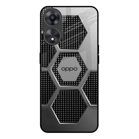 Hexagon Style Oppo A58 5G Glass Back Cover Online
