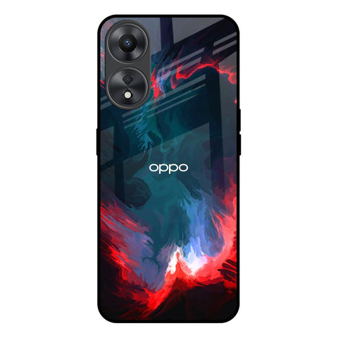 Brush Art Oppo A58 5G Glass Back Cover Online