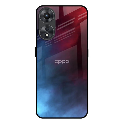 Smokey Watercolor Oppo A58 5G Glass Back Cover Online