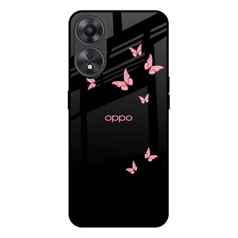 Fly Butterfly Oppo A58 5G Glass Back Cover Online