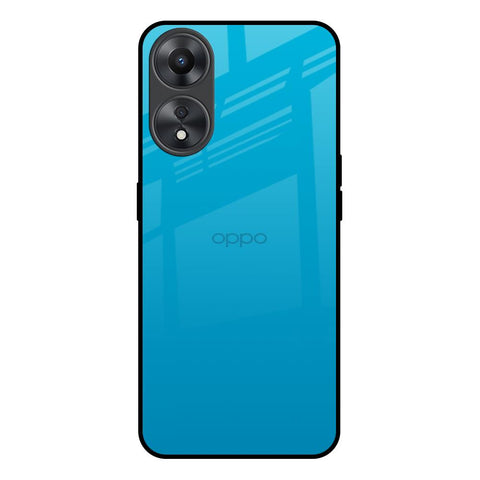 Blue Aqua Oppo A58 5G Glass Back Cover Online