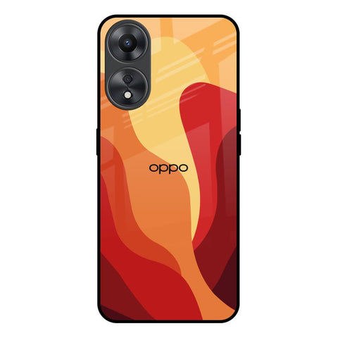 Magma Color Pattern Oppo A58 5G Glass Back Cover Online
