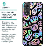 Acid Smile Glass Case for Oppo A58 5G