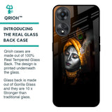 Ombre Krishna Glass Case for Oppo A58 5G