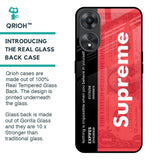 Supreme Ticket Glass Case for Oppo A58 5G