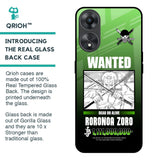 Zoro Wanted Glass Case for Oppo A58 5G