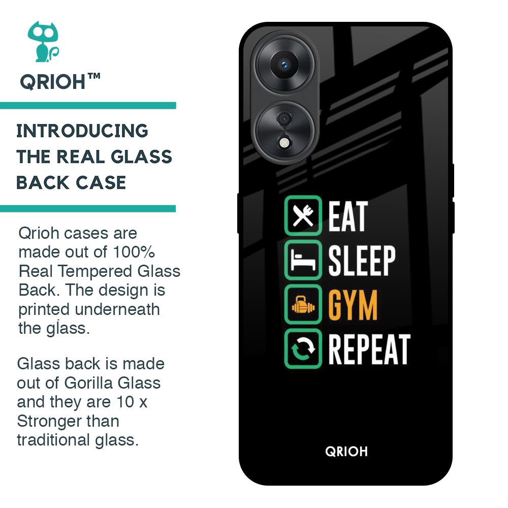 Daily Routine Glass Case for Oppo A58 5G
