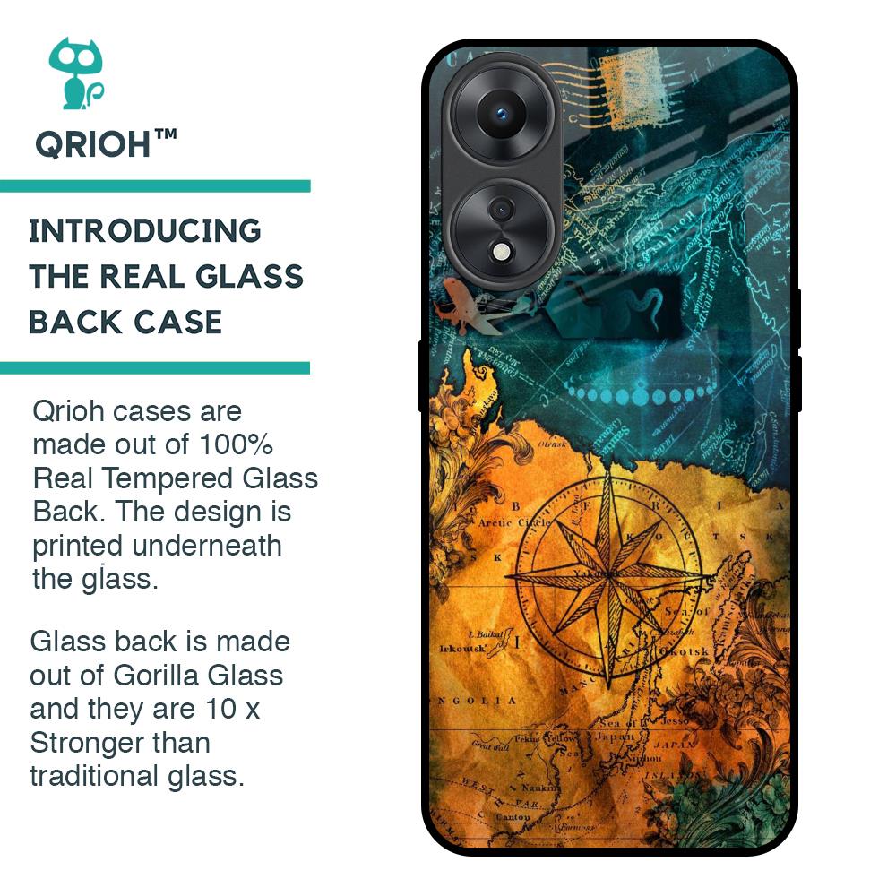 Architecture Map Glass Case for Oppo A58 5G