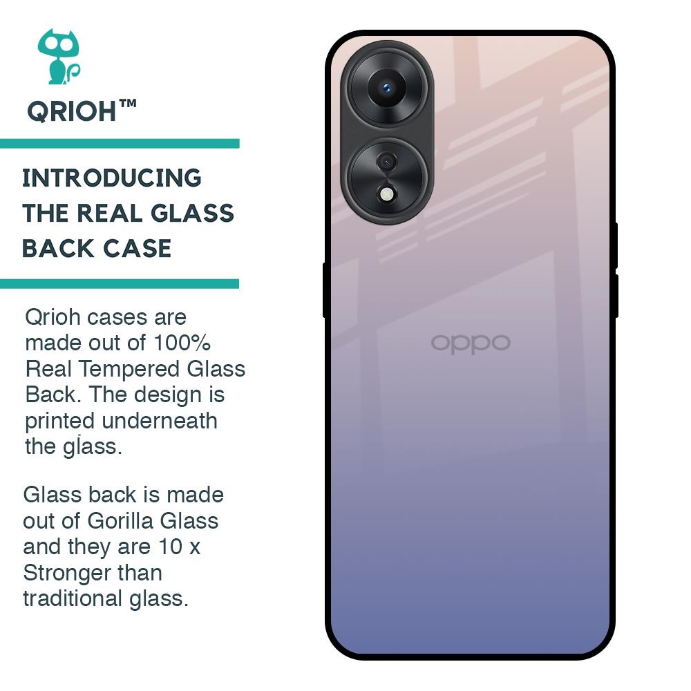 Rose Hue Glass Case for Oppo A58 5G