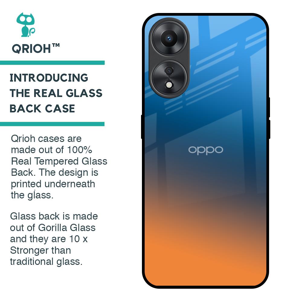 Sunset Of Ocean Glass Case for Oppo A58 5G