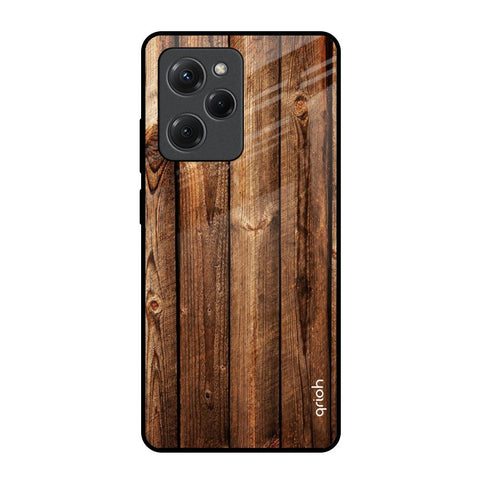 Timber Printed Poco X5 Pro 5G Glass Back Cover Online