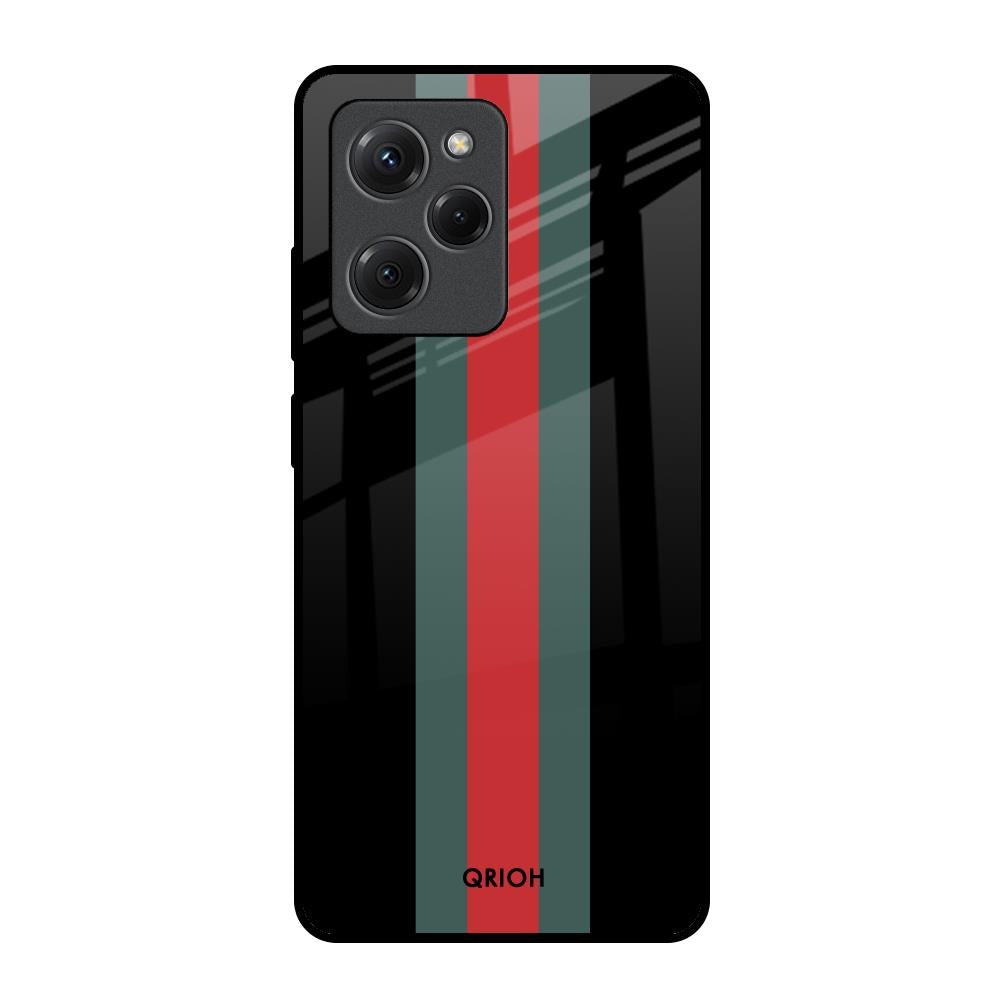 Vertical Stripes Poco X5 Pro 5G Glass Back Cover Online