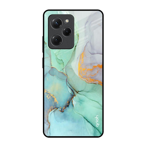 Green Marble Poco X5 Pro 5G Glass Back Cover Online